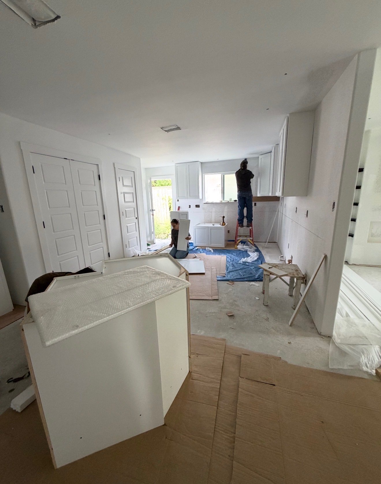VA TexCon project — Kitchen Rehab — Cabinet Install